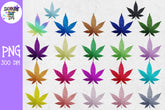 Glitter Weed Leaf Sublimation Designs - Glitter Marijuana Leaf - Glitter Pot Leaf